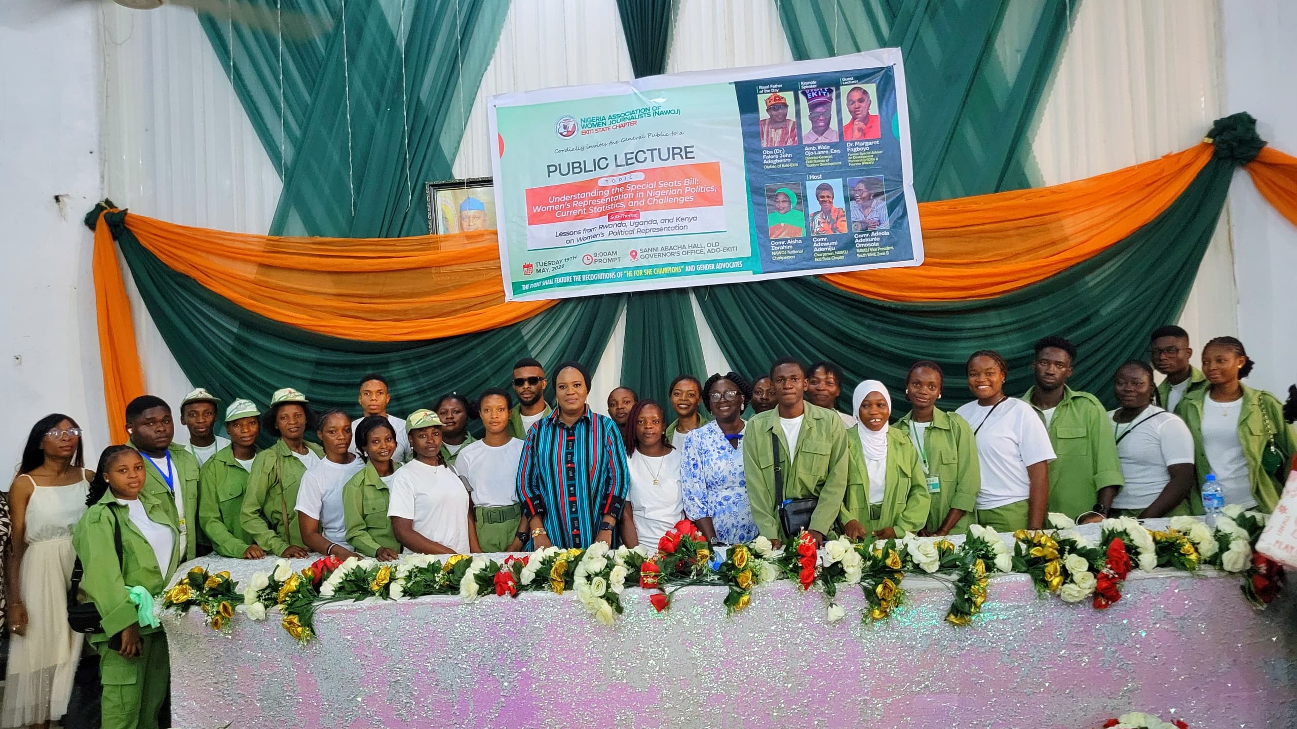 Students and young participants at the event